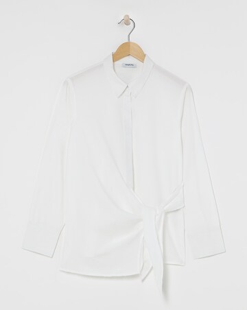 Poplin Knot Front Shirt