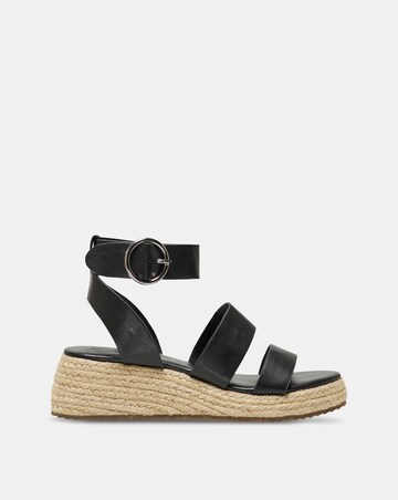 Only Minerva Wedge Espadrille Sandals with Adjustable Buckle Standard Fit