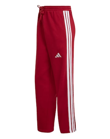 adidas Wide Leg 3 Stripes Fleece Pants