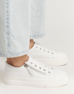 Kate Lace Up Zip Detail Chunky Trainers - Extra Wide Fit (EEE)