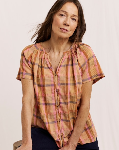 Julipa Petite Check Blouse