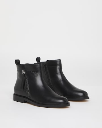 Camden Leather Side Zip Ankle Boot - Extra Wide Fit (EEE)