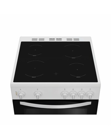 Indesit ITE6VMW 60cm Electric Twin Cooker with Ceramic Hob - White Installation