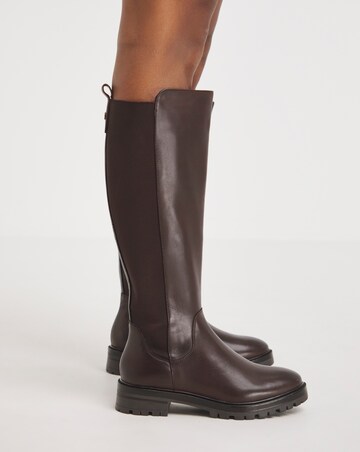 Macey Leather High Leg Boot E Fit Standard Calf