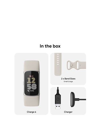 Fitbit Charge 6 Smart Watch Silver