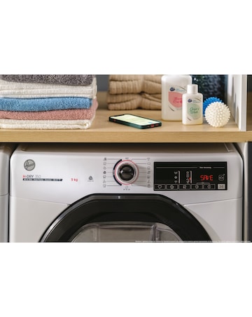 Hoover H-DRY 350 HRE C9TBE-80 9kg Condenser Tumble Dryer White + Install