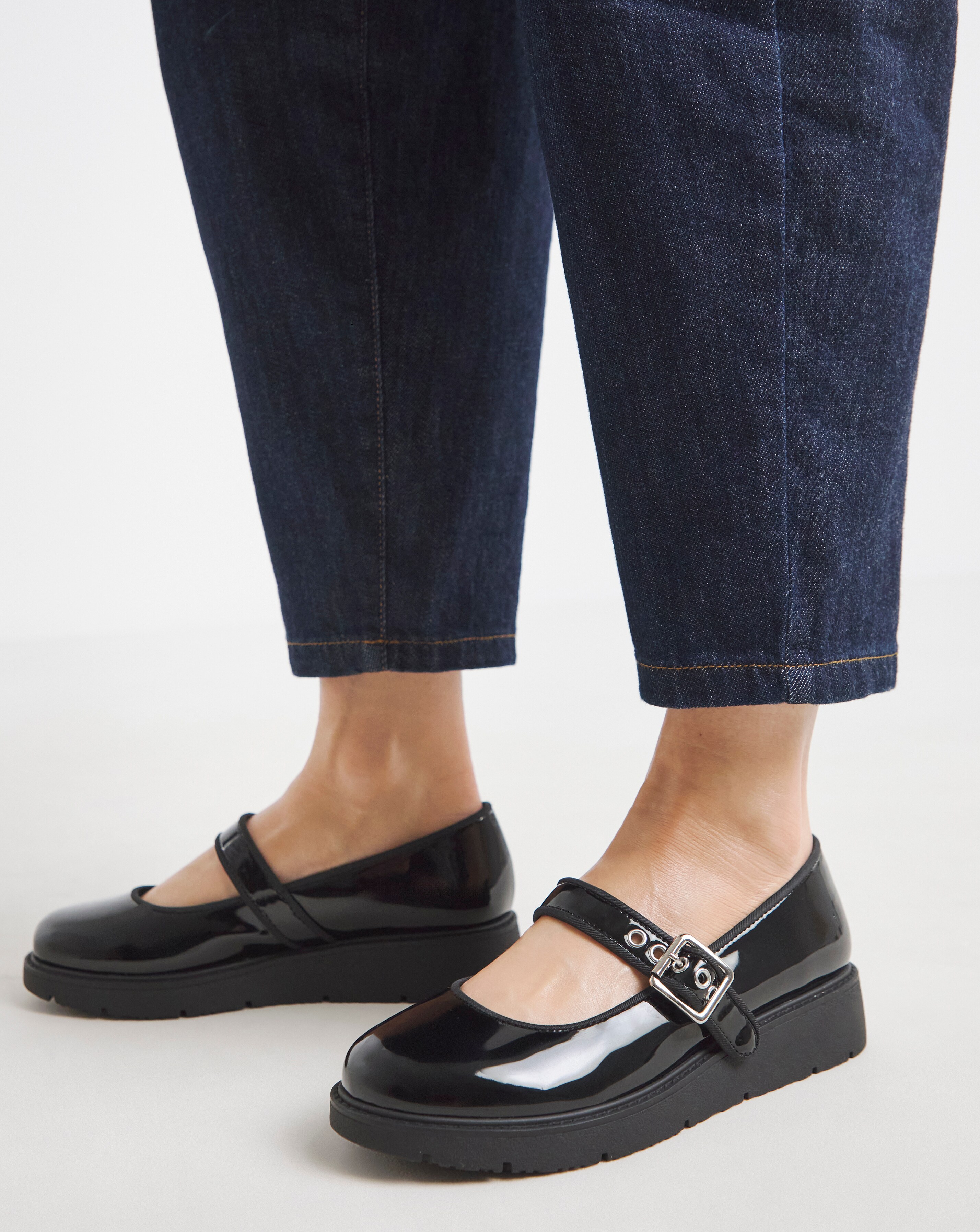 Lou Chunky Mary Jane Extra Wide EEE Fit | Ambrose Wilson