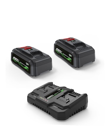 Webb 40V (2 x 20V) 43cm Cordless Rotary Lawnmower (2 x 4AH Battery & Charger)