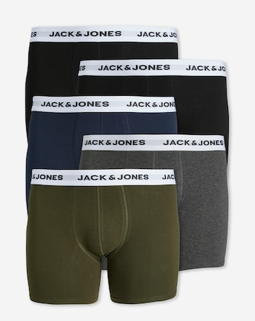 Jack & Jones Logo Trunks 5 Pack - Multi