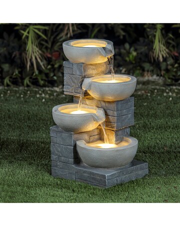 Charles Bentley 4 Tier Cascading Bowls Water Feature