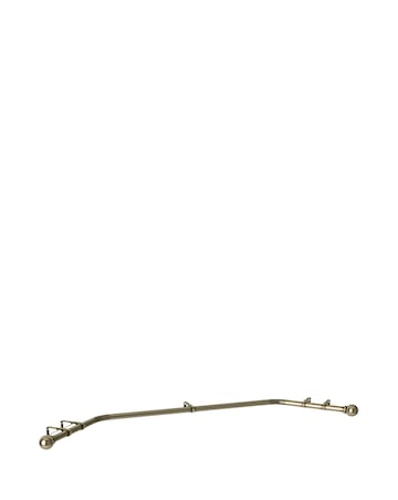 28mm Bay Window Eyelet Curtain Pole with Ball Finials