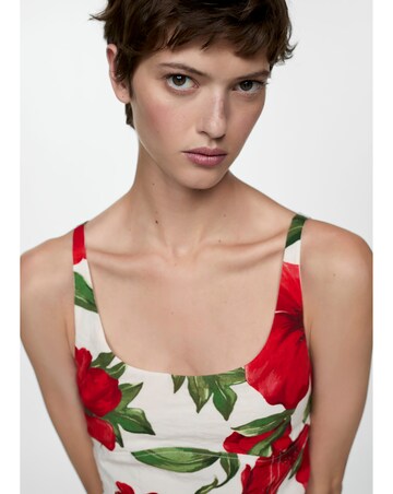 Mango Dulce Floral Midi Dress