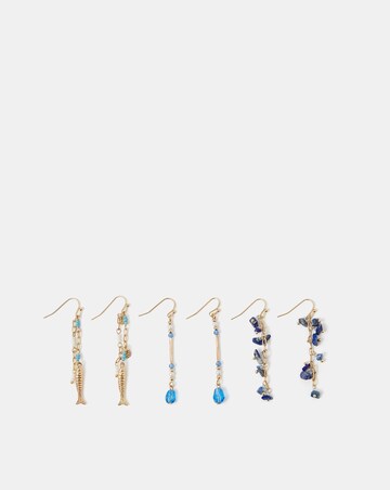 Accessorize 3-Pack Delicate Stone Drop Earrings