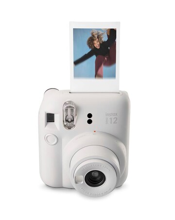 Fujifilm Instax Mini 12 Instant Camera with 20 Shot Film Pack - Clay White