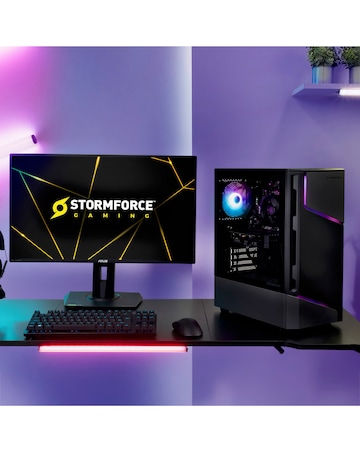 Stormforce Lumina Ryzen 5 5500GT 8GB RAM 500GB SSD Windows 11 Gaming Desktop