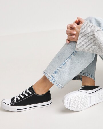 Nelly Chunky Canvas Trainers Wide E Fit