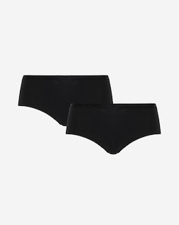 Playtex 2Pack Cotton Midi Knickers Black