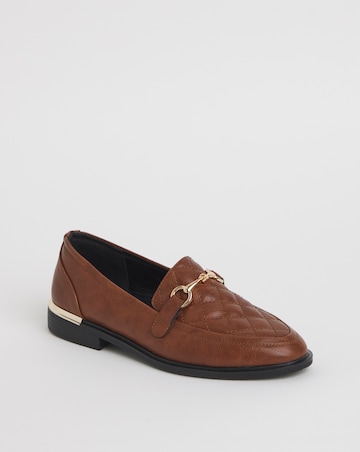 Cushion Walk Quilted Loafers Wide E Fit