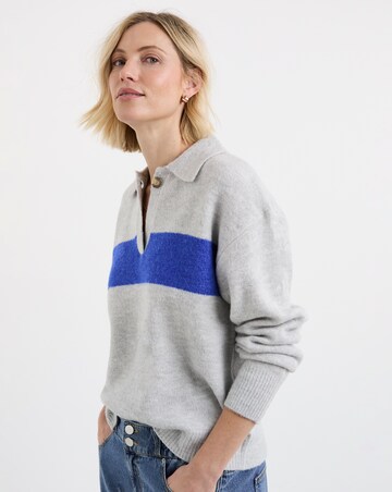Colourblock Knitted Rugby Jumper