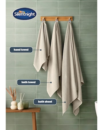 Silentnight Popcorn Waffle 6 Piece Towel Bale