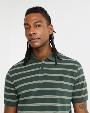 Timberland Striped Short Sleeve Polo Shirt