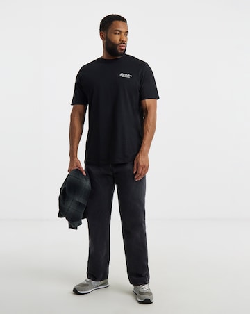 Jack & Jones Archive Logo T-Shirt - Black
