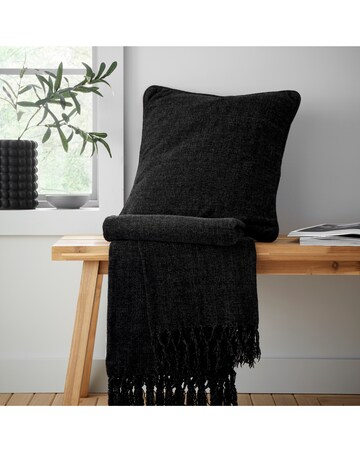 Catherine Lansfield Plain Chenille Throw