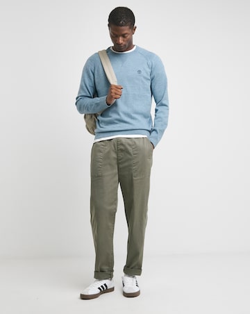 Timberland Cotton Raglan Sleeve Jumper