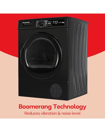 Russell Hobbs RH9HPTD111B, 9kg, Heat Pump Tumble Dryer - Black