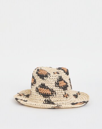 Leopard Print Fedora Hat
