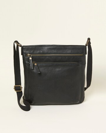 Fatface Allie Leather Messenger Crossbody Bag