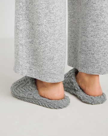 Garnet Patterned Mule Slipper - Extra Wide Fit (EEE)