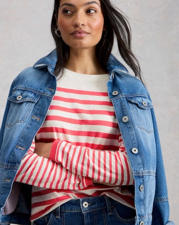 White Stuff Clara LS Stripe Tee