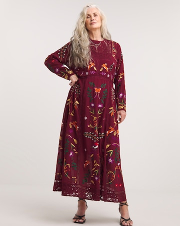 Joe Browns Enchanted Occasion Forset Embroidered Maxi Dress