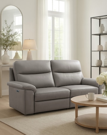 Aspire Corvan Leather Recliner 3 Seater