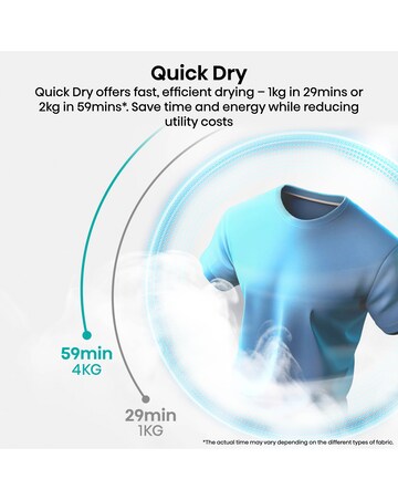 Hisense Power Steam 5i Series DH5I104BWAB WiFi-enabled 10kg Tumble Dryer - White