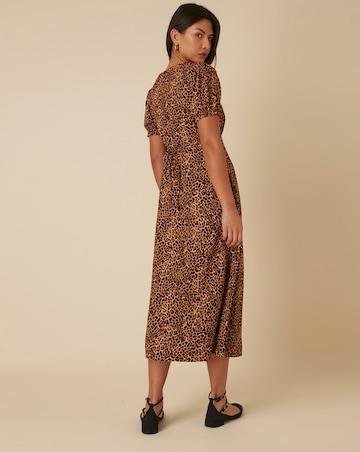 Nobody's Child Prairie Midi Leopard Dress