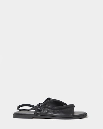 Yale Intricate Leather Toe Post Sandals - Wide Fit (E)