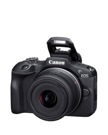 Canon EOS R100 APS-C Mirrorless Camera inc 128GB SD Card & Kit - Black