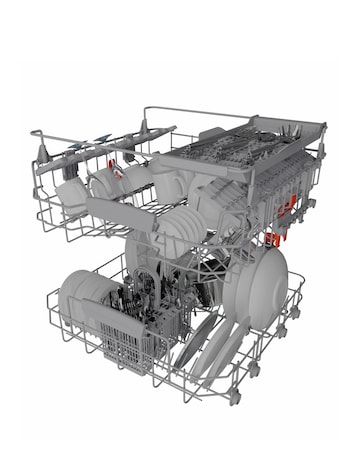 Hotpoint HFC3C26WCBUK Full Size Dishwasher 14 Place Settings Black + Install