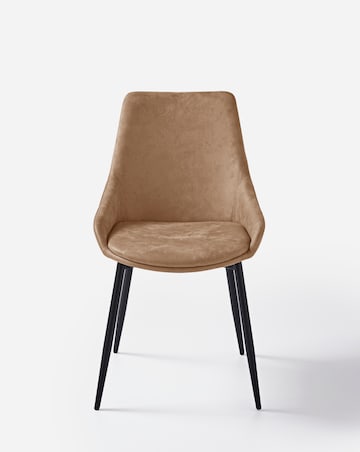 Oslo Round Dining Table with 4 Etta Faux Leather Chairs