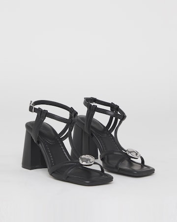 Ella Hardware Detail Heels - Extra Wide Fit (EEE)