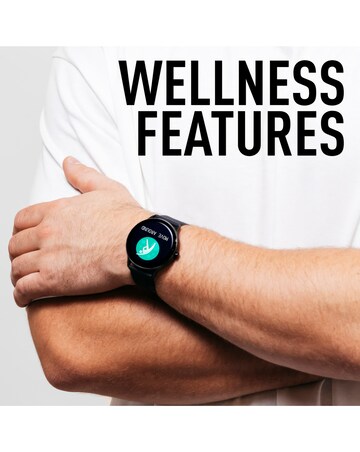Reflex Active Series 22 Silicone Calling Strap Watch - Black