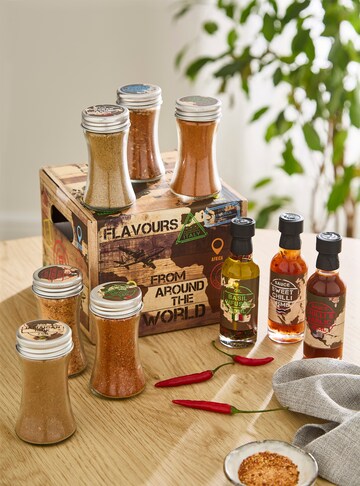 Around the World Seasoning Gift Set with Sauces, Oil, Spice Blends and More