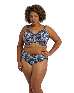 Goddess Kayla Full Cup Wired Bra Teal Blossom