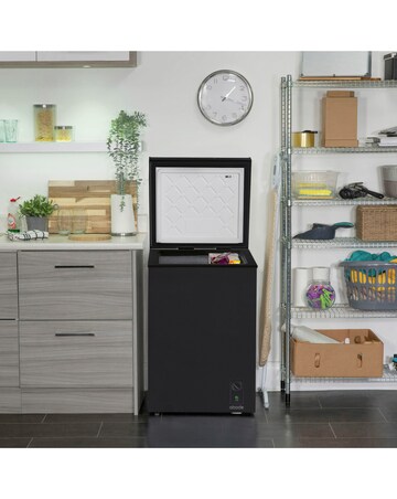 Abode A99CF0E1B Chest Freezer 99L Black + Install