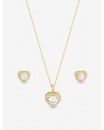 Inicio 14Ct Real Gold Plated Heart Set - Gift Box