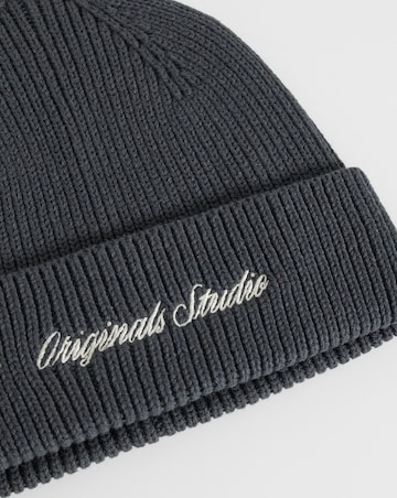 Jack & Jones Norrebro Embroidered Beanie - Grey