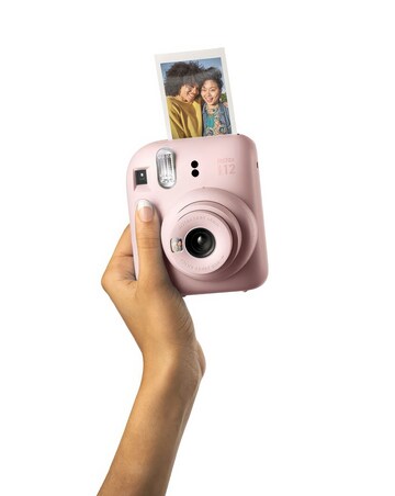 Fujifilm Instax Mini 12 Instant Camera with Case, Album, Cards & Pegs - Pink