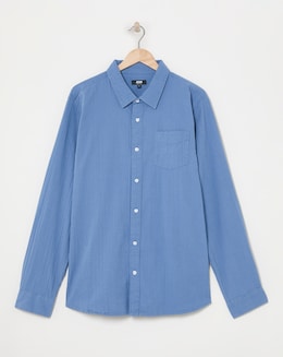 Long Sleeve Textured Shirt